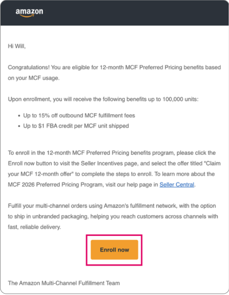 MCF���ͷ����ʡ15%������FBA�ֿ۽𡪡�����ѷ����·������ѡ���۴�������!